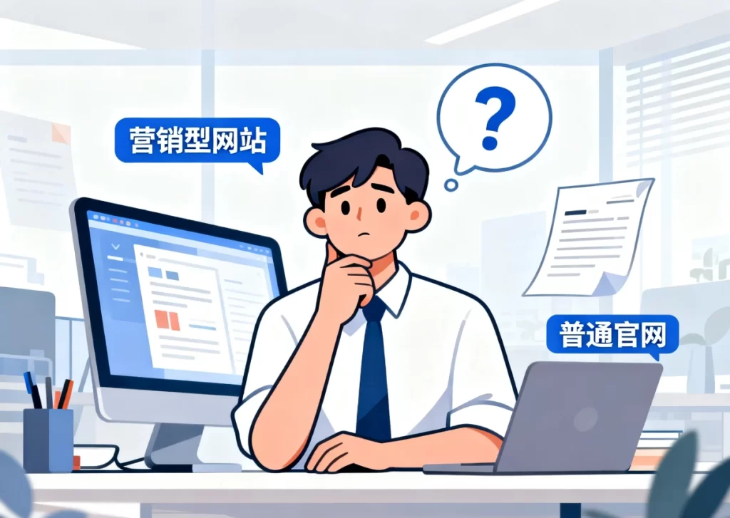 营销型网站和普通官网的区别是什么