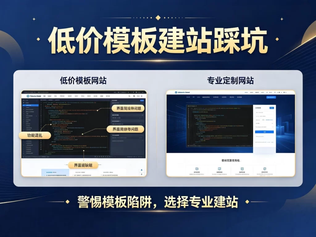 低价模板建站踩坑案例