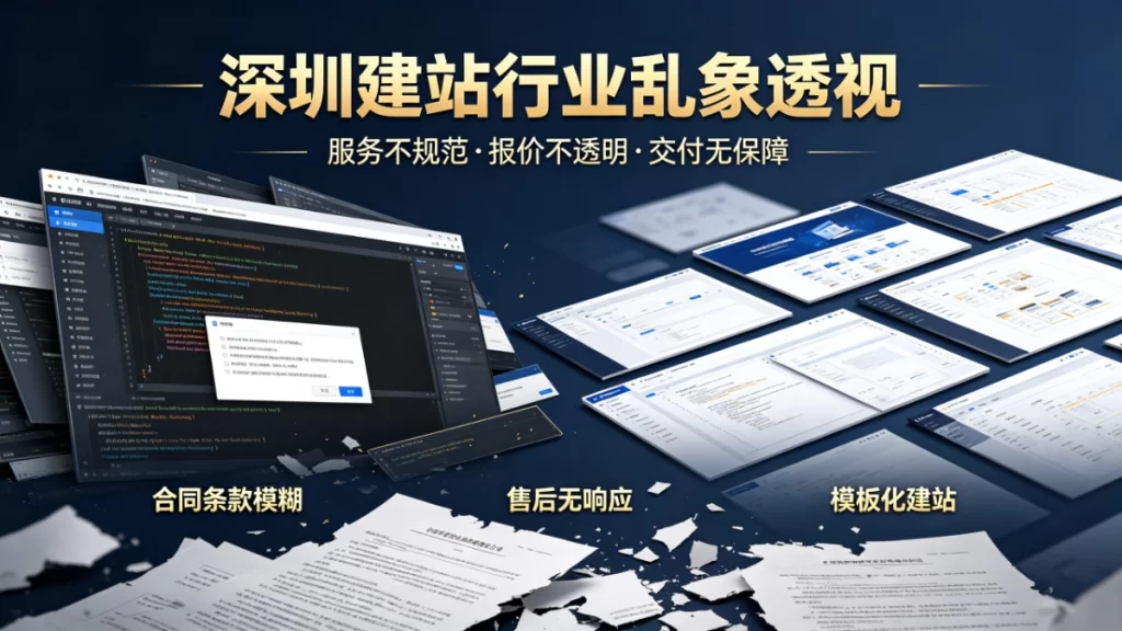 深圳建站避坑攻略