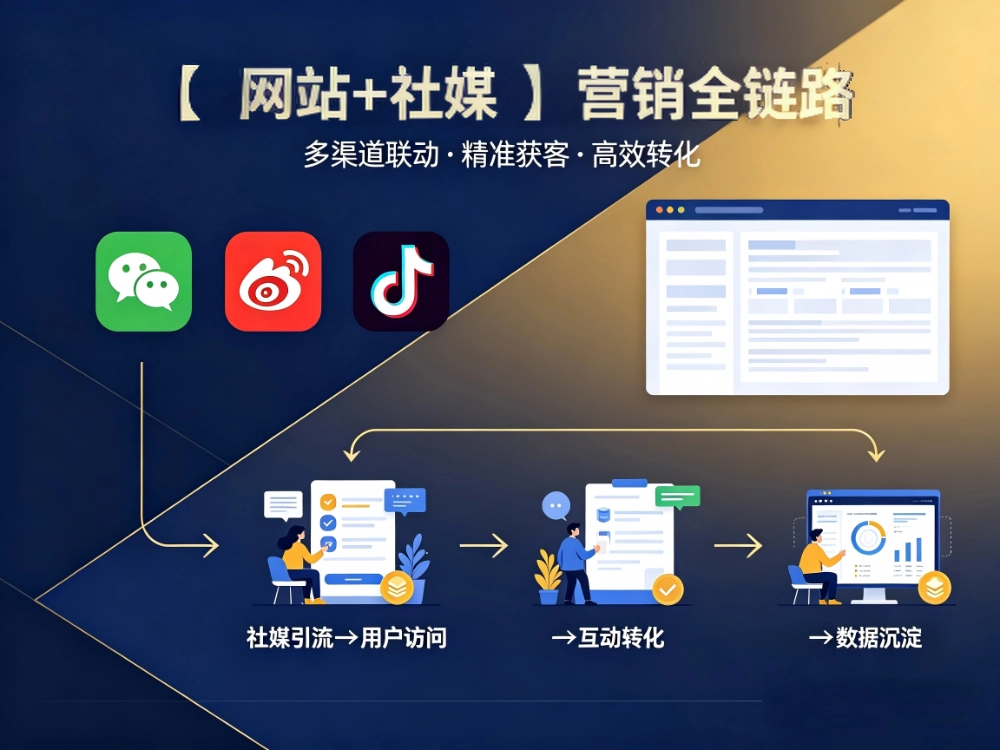 社媒引流官网转化