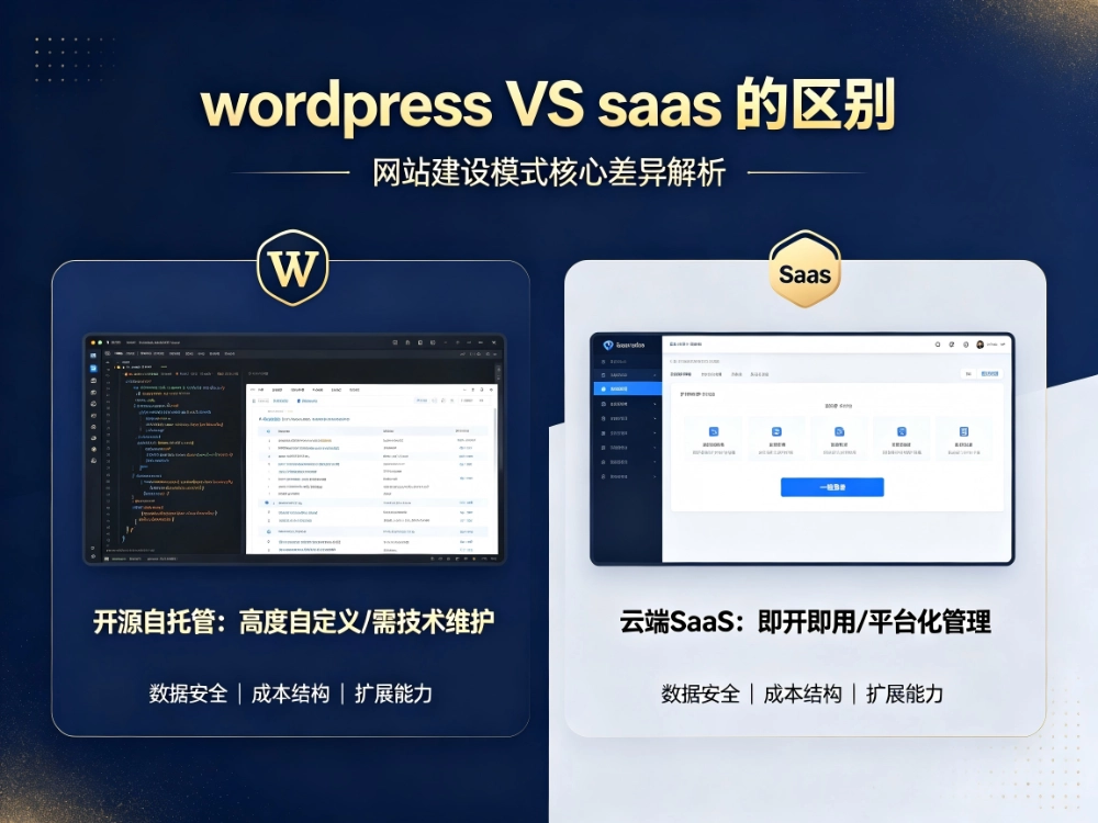 企业官网选WordPress 还是 SaaS