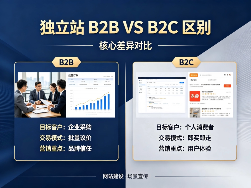B2B独立站和B2C独立站区别